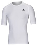 Koszulka Techfit Adidas biała z krótkim rękawem 