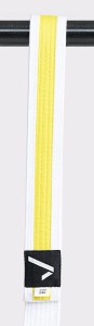Pas dwukolorowy biało - żółty IPPON GEAR