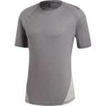 Koszulka Techfit ALPHASKIN Adidas popielata z krótkim rękawem 