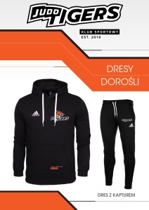 DRES  ADIDAS  Z KAPTUREM JUDO TIGERS 
