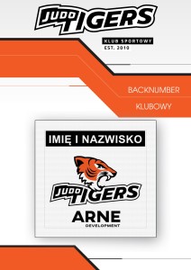 BACKNUMBER  JUDO TIGERS