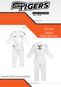 TIGERS JUDOGA ADIDAS J200 DLA GRUP PRZEDSZKOLNYCH 