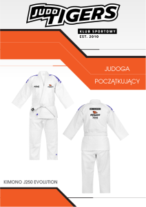 TIGERS JUDOGA ADIDAS J250 DLA GRUP POCZĄTKUJĄCYCH 