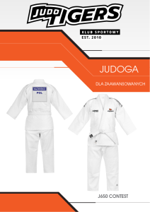 TIGERS JUDOGA ADIDAS DLA ZAAWANSOWANYCH  J650 + BACKNUMER PZJ