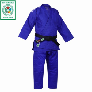 Judoga Adidas Champion III-1 (SLIM) IJF GREEN LABEL niebieska 