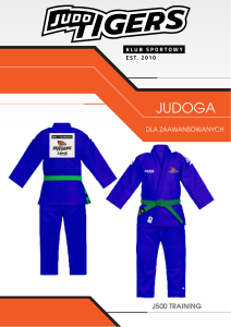 TIGERS JUDOGA ADIDAS DLA ZAAWANSOWANYCH  J500 niebieska